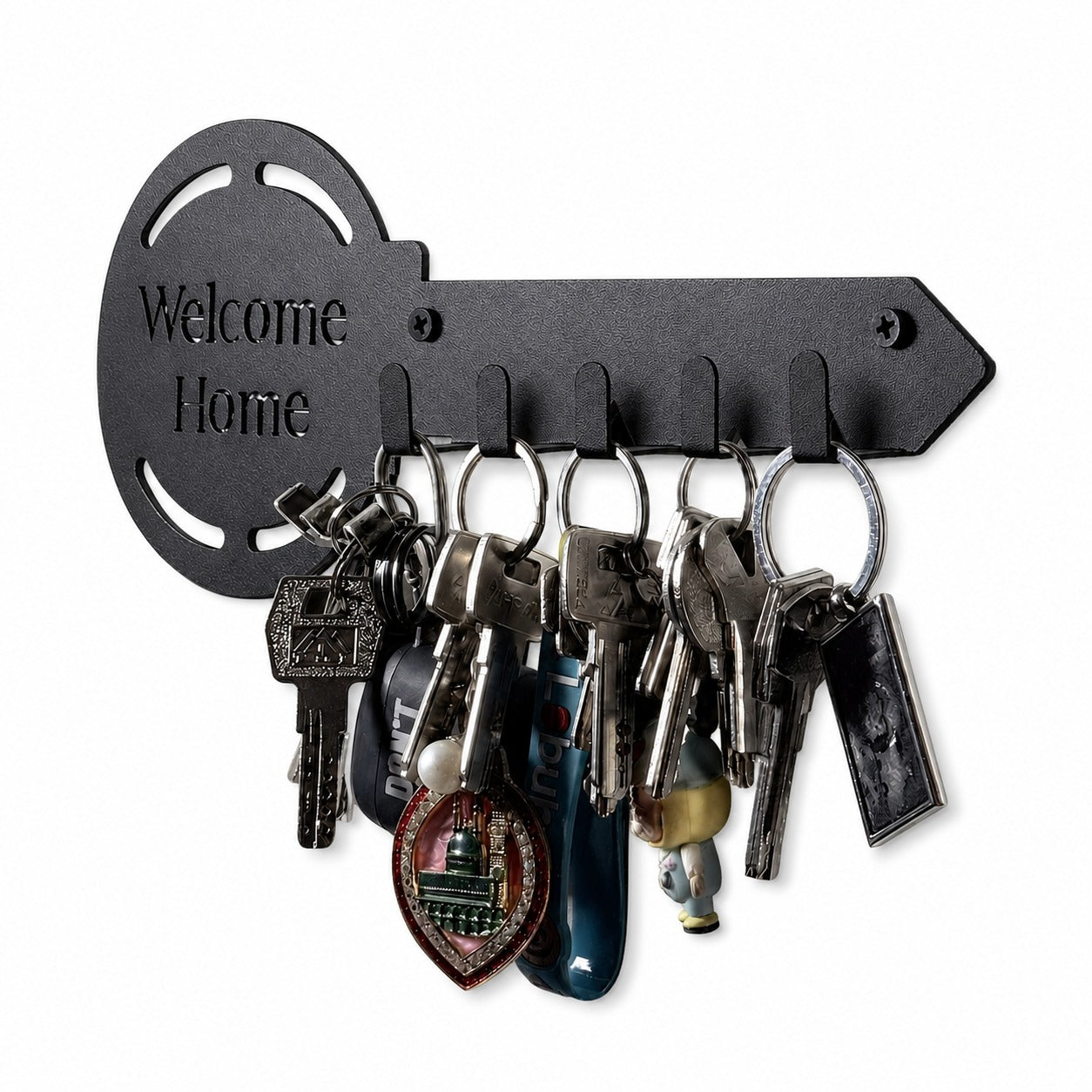 MS Key Shelf حامل مفاتيح جداري برف معدني